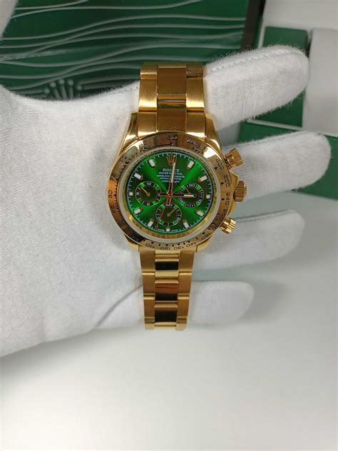 zegarek z zielona tarcza rolex